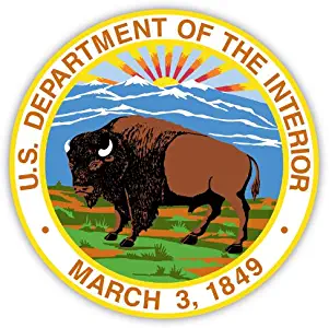 U.S. Department of The Interior United States of America USA sticker decal 4