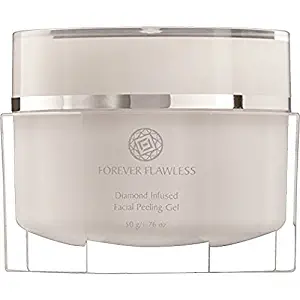 Forever Flawless Facial Peeling Gel with 100% Natural Diamond Infused Powder, New & Improved Formula for Best Exfoliation, Microdermabrasion, Detox for a Flawless, Glowing Skin FF12 (1.76 oz)