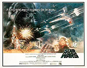 Star Wars: Episode IV - A New Hope - Movie Poster: Half Sheet (Size: 40'' x 27'') (Poster & Poster Strip Set)