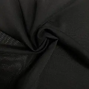 Solid Chiffon Fabric Polyester Dress Sheer 58'' Wide by The Yard All Colors (5 Yard, Black)