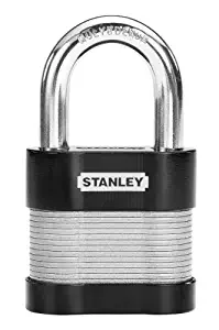 Stanley Hardware S828-244 CD8824 Laminated Steel Padlock in Silver, 60mm Width