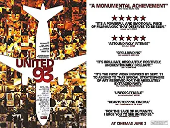 United 93 - Authentic Original 40x30 Rolled Movie British Quad