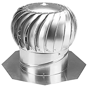 Ventamatic Ltd CX0012 Galvanized Turbine Wind, 12-Inch