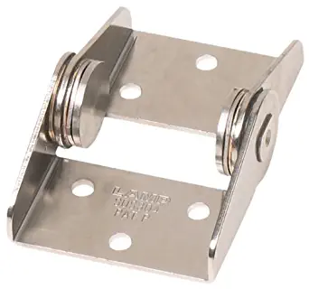 Friction Hinge, 304 Stainless Steel, 1-49/64" Leaf Height, 1-47/64" Open Width, 21.7 lbs/in Torque (Pack of 1)