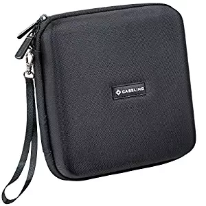 Caseling Portable Hard Carrying Travel Storage Case for External USB, DVD, CD, Blu-ray Rewriter / Writer and Optical Drives - Black