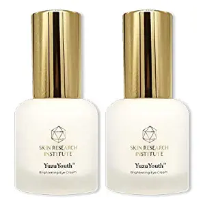 YuzuYouth Brightening Eye Cream - Anti Aging Moisturizer -Vegan Friendly - Advanced Korean Beauty Secret - Fights Dark Circles and Under Eye Bags Skin Research Institute (2 Pack)