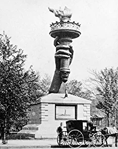 Posterazzi 1880s Statue of Liberty Torch On Display As A Fundraiser Madison Square New York City USA Poster Print by Vintage Collection