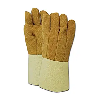 Magid Glove & Safety KB1314WL Magid Kevlar /PBI High Heat Gloves, Tan , Men's (Fits Large)