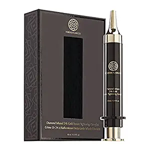 Forever Flawless Diamond Infused 24K Gold Instant Tightening Complex, Luxury Skin Care Serum for Instant Facelift, Anti Aging, Firmness, and Smooth Skin FF73
