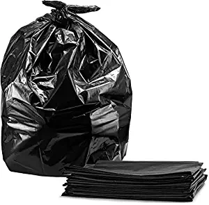 Contractor Bags 55-60 Gallon, 3.0 Mil, Large Heavy Duty Black Trash Bags, (32)