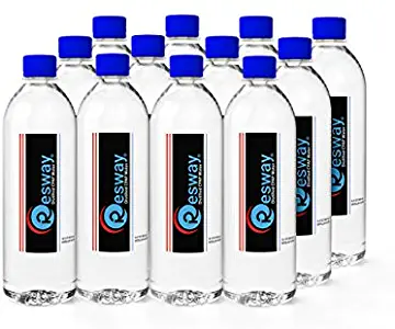 Resway Distilled Water | Travel Bottles for Resmed, Respironics Machines, Personal Humidifier | Medical Supplies for Vacation | Travel-Friendly, Clean | 16.9oz H2O (12 Pack)