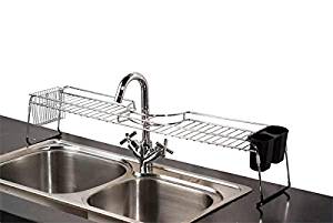 Home Basics Over The Sink Chrome Shelf