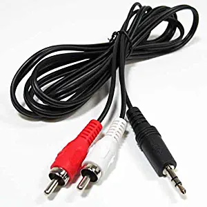 12ft 3.5mm Stereo Male to 2 RCA Male Splitter Cable