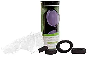 Tranquileyes Travel and Sleep Kit Sleep Mask for Nighttime Dry Eye Relief (Basic Lavender)