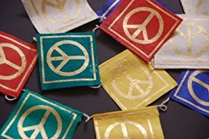 Mini Handmade Paper Prayer Flags for Universal Peace