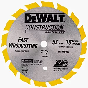 Dewalt DW9055 5-3/8" Cordless Circular Saw Steel Blade