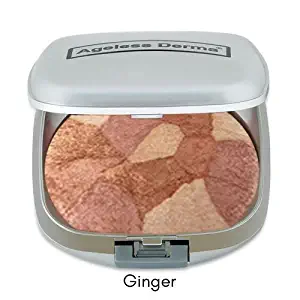 Ageless Derma Baked Mineral Makeup Healthy Blush Collage Of Colors (Ginger) Made in USA. Highlighter Makeup 