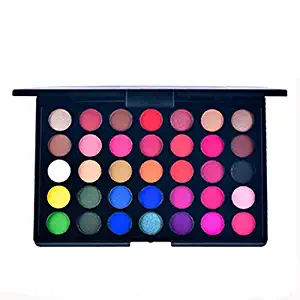 Clearance Sale! Eyeshadow Palette,35Colors Eyeshadows Flawless Palette Shimmer Matte Professional Smokey Eye Shadows Nudes Highly Pigmented Cosmetic Makeup Tool (A)