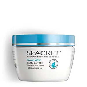 SEACRET Minerals From The Dead Sea, Body Butter Ocean Mist, 8.5 FL.OZ