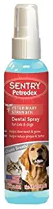 SENTRY Petrodex Dental Spray Helps Clean Teeth and Gums for Cats Dogs 4 oz
