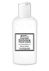 Grand Parfums 2 Oz Moisturizing Hand Lotion with Shea Butter (Mecca Musk) Scented Hand Cream Spa Product, Travel Size Paraben Free