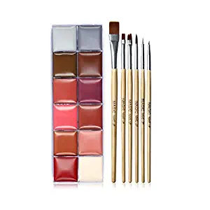 12 Colors Tattoo Face Body Paint Oil Painting Art Party Beauty Makeup Tools Makeup Tool …