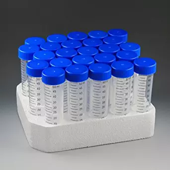 Stellar Scientific Conical Centrifuge Tubes 50mL - RNase/DNase Free, Sterile, Foam Racked, 500/CS