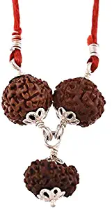 Original Moon Saturn Pendant (2 + 7 + 2 Mukhi Rudraksha)