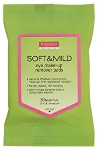 Purederm Soft and Mild Eye Make up Remover Pads (30 Pads Per Pack) (6 Packs)