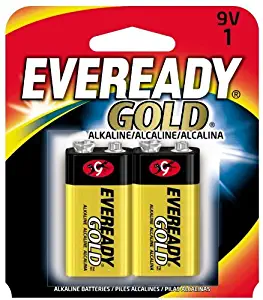 Eveready Gold A522 9V Alkaline Battery 2 per Package