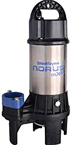 ShinMaywa 50CRXP2.75S Norus High Flow Stainless Steel Submersible Pump, 1 Horsepower