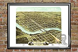 Ted's Vintage Art Kankakee Illinois 1869 Vintage Map Print | Historic Kankakee County, IL Art | Digitally Restored On Museum Quality Matte Paper 8