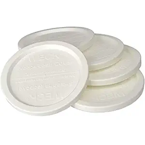 WECK JAR 5 PACK KEEP FRESH PLASTIC LIDS, 5 PACK (MEDIUM = 3 1/8", 80mm opening) Fits models 751, 900, 901, 908, 976, 996