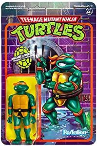 Super7 Michelangelo TMNT Teenage Mutant Ninja Turtle Reaction Action Figure