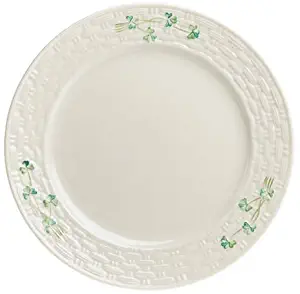 Belleek Shamrock Dinner Plate 11.25