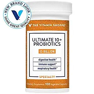 Ultimate 10+ Probiotics, 13 Billion CFUs for Digestive Health, Immune Support and Respiratory Health (100 Vegetable Capsule) by the Vitamin Shoppe