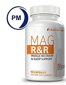 Mag R&R - Natural Muscle Relaxation Supplement for Night Leg Cramps, with Magnesium Glycinate - Natural Remedy for Muscle Cramp Relief, Spasms, Recovery and Sleep, 90 Capsules