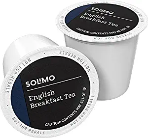 Amazon Brand - 24 Ct. Solimo Tea Pods, English Breakfast, Compatible with 2.0 K-Cup Brewers