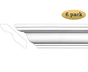 Crown Molding - Polyurethane Crown Moulding Manufactured with a Dense Architectural Polyurethane Compound. Breadth 3". 6 pcs. Over 47 ft.