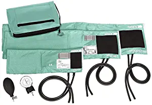 Prestige Medical 3-in-1 Aneroid Sphygmomanometer Set with Carry Case, Aqua Sea