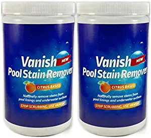 Bosh Chemical Vanish Pool & Spa Stain Remover 2 Pack (4LBS)- Natural Safe Citrus Based, Works Excellent on Vinyl, Fiberglass, and Metals, Removes Rust and Other Tough Stains