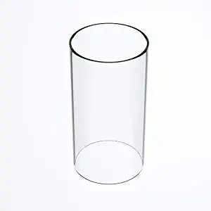 TLLAMP Large Size Hurricane Candle Holder Glass, Glass Cylinder Open Both Ends, Open Ended Hurricane, Glass Lamp Shade Replacement (4" Wide x 6" Tall) Multiple Specifications