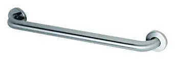 Bobrick 5806.99X30 304 Stainless Steel Straight Peened Grab Bar with Concealed Mounting and Snap Flange, Satin Finish, 1-1/4
