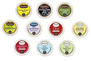 30 Count - Variety Decaf Tea K-Cup for Keurig K Cup Brewers and 2.0 Brewers - (10 Flavors, 3 K-Cups each)