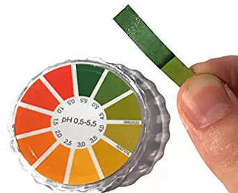 Laboratory Grade Low Range Precise Acidity Test Paper Roll with Dispenser and Color Chart .5-5.5 pH Perfect for Kombucha & Pickling