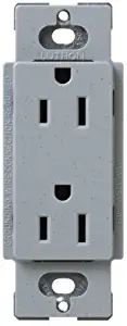 Lutron SCR-15-BG Satin Colors 15A Electrical Socket Duplex Receptacle, Bluestone