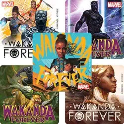 SmileMakers Black Panther: Wakanda Forever Stickers - Prizes 100 per Pack