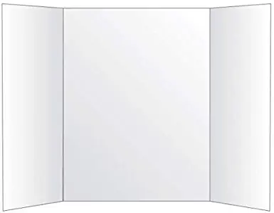 Office Depot 72% Recycled Tri-Fold Corrugate Display Board, 36in. x 48in, White, 26991