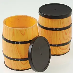 U.S. Toy Dozen Mini Western Theme Barrel Containers