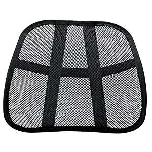Omni Extra Comfortable Adjustable Breathable Cool Black Mesh Lumbar Back Support Fit All Types Office Chair Car Seat